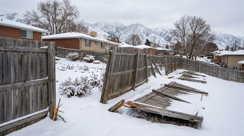 Storm Damage Fence Repair Salt Lake City